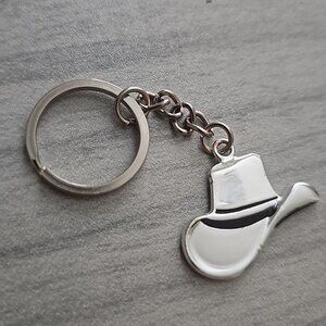 Vintage cowboy hat keychain